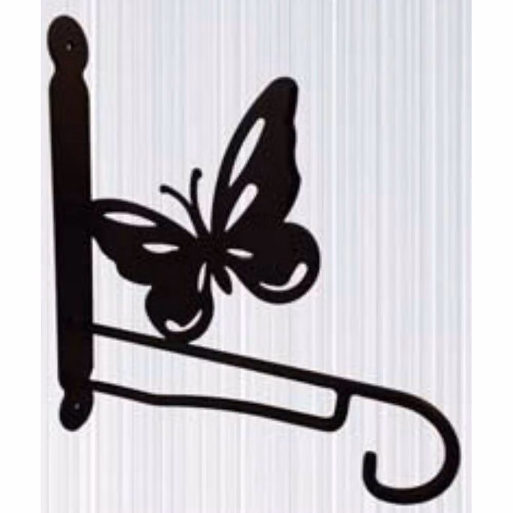 Poppyforge Butterfly Feature Hanging Support Bracket in Black Steel – 2