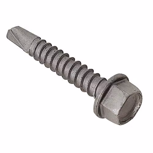 Forgefix Grey Hex Head Self-Drilling Sheet to Steel Roofing Screws, 5.5 x 25 mm, Box of 100