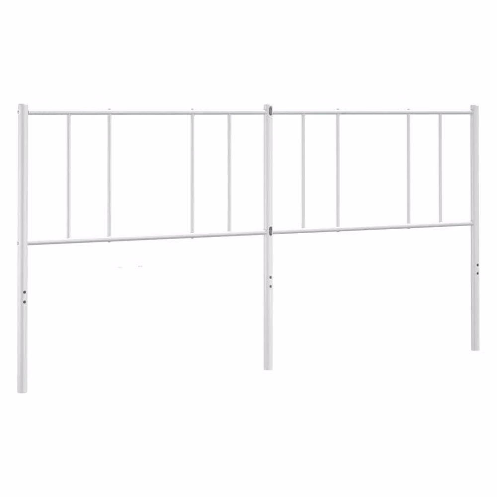 Berkfield Home Metal Headboard in White – 2