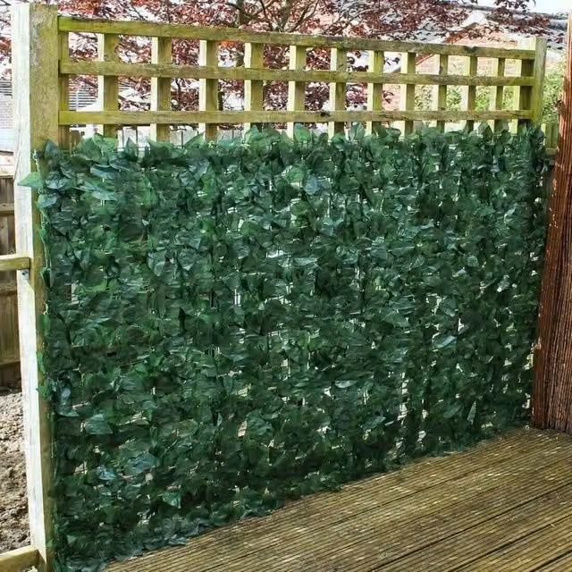 NESTLUNE Artificial Ivy Hedge Roll Green, W/H: 100 x 100 cm – 1