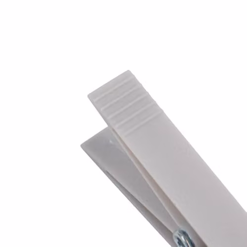 JVL Large Peg Bag with 72 Strong Plastic Pegs in White and Grey – 3