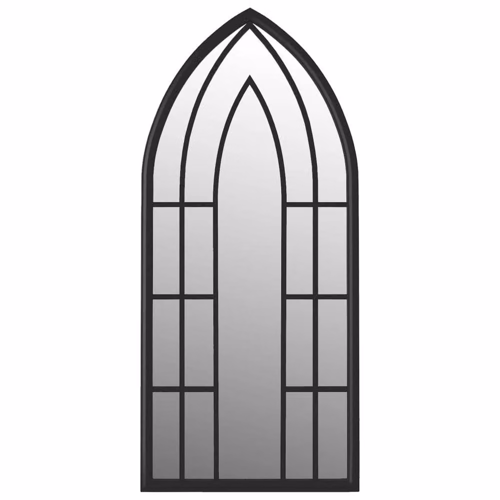 Berkfield Home Rectangular Wall Mirror in Black, W: 100 cm, H: 45 cm – 3