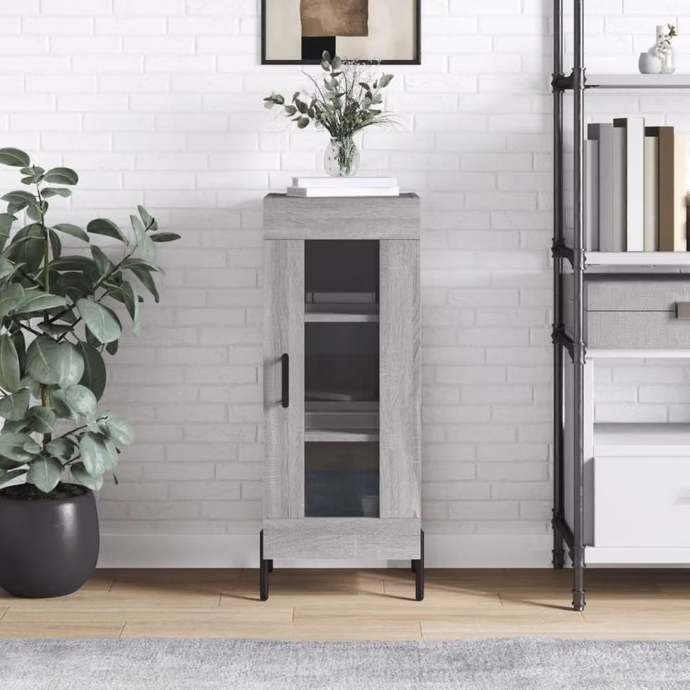 Berkfield Home Grey Sonoma Sideboard, W/D/H: 34.5 x 34 x 90 cm – 2