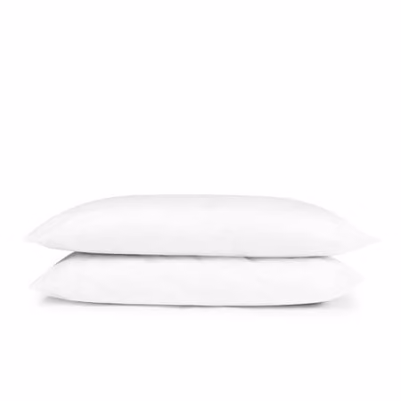Absolute Home Textiles Pack of 2 Luxury White Hollowfibre Polyester Pillows for Adults