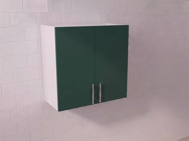 Cheap Furniture Warehouse Modern Matt Green Kitchen Wall Unit with Hinged Doors W/H: 70 x 72 cm
