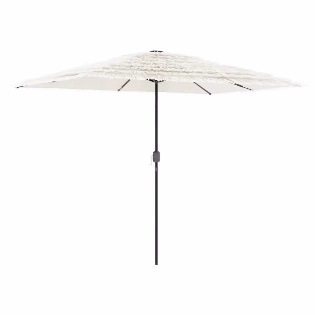 Berkfield Home Garden Parasol in White with Steel Pole, W/D/H: 300 x 200 x 250 cm – 2