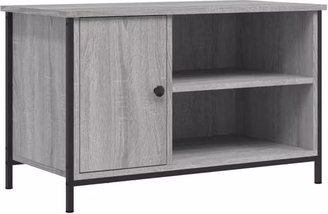Berkfield Home Grey Sonoma TV Cabinet in Engineered Wood W/D/H: 80 x 40 x 50 cm – 1