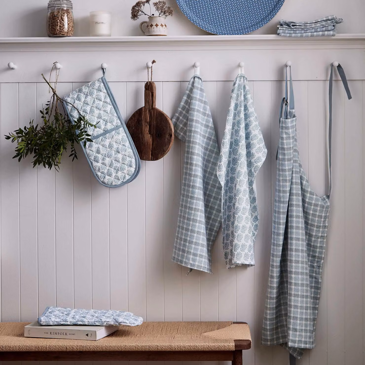 Murmur Tara Apron in Ballintoy Blue – 2