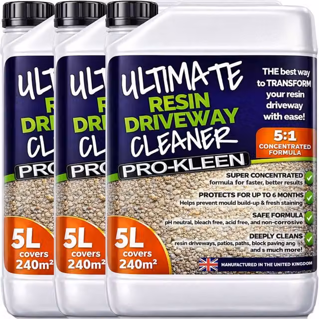 Pro-Kleen Ultimate Resin Driveway Cleaner, Transparent, 15l