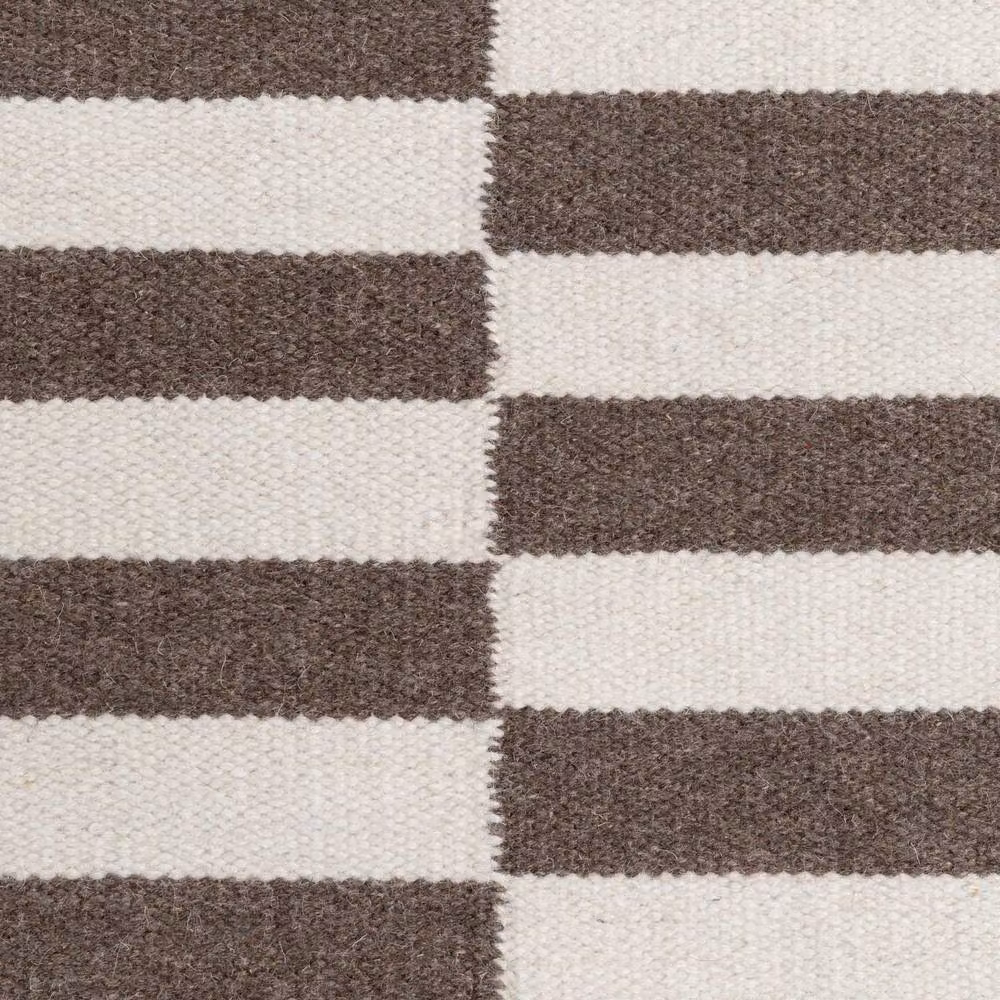 THE RUGS Vika Handwoven Wool Striped Reversible Rug in Brown, W: 200 cm, L: 300 cm – 3