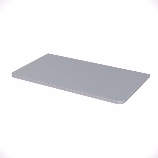 Nes Home Matte Grey Round Corner MDF Bathroom Worktop for Vanity Cabinet, 800mm