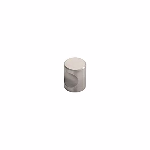 Loops 4 Pack Brushed Stainless Steel Cylindrical Cupboard Door Knobs in Silver – 2