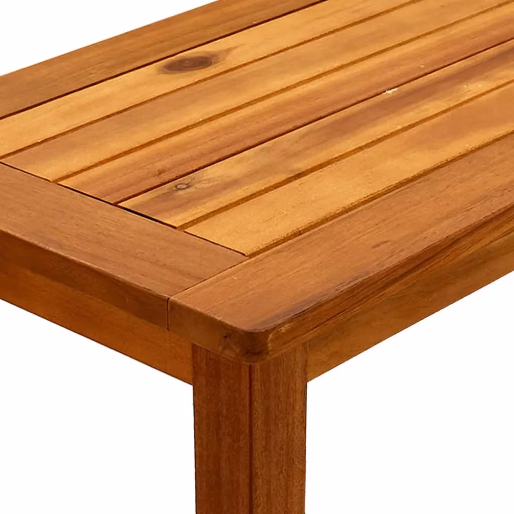 Berkfield Home Garden Solid Acacia Wood Console Table in Brown, W/D/H: 80 x 35 x 75 cm – 5