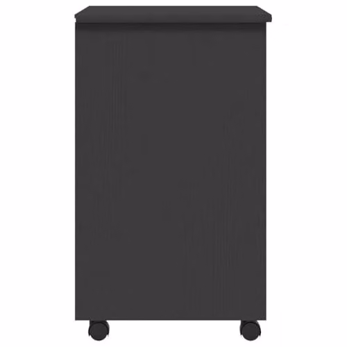 vidaXL MOSS Rolling Cabinet with Drawers in Grey Solid Wood Pine – 5