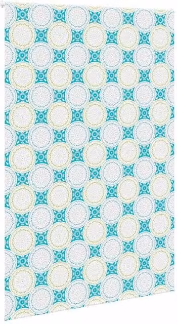 Berkfield Home Blue Shower Roller Blind, W: 150 cm, H: 240 cm
