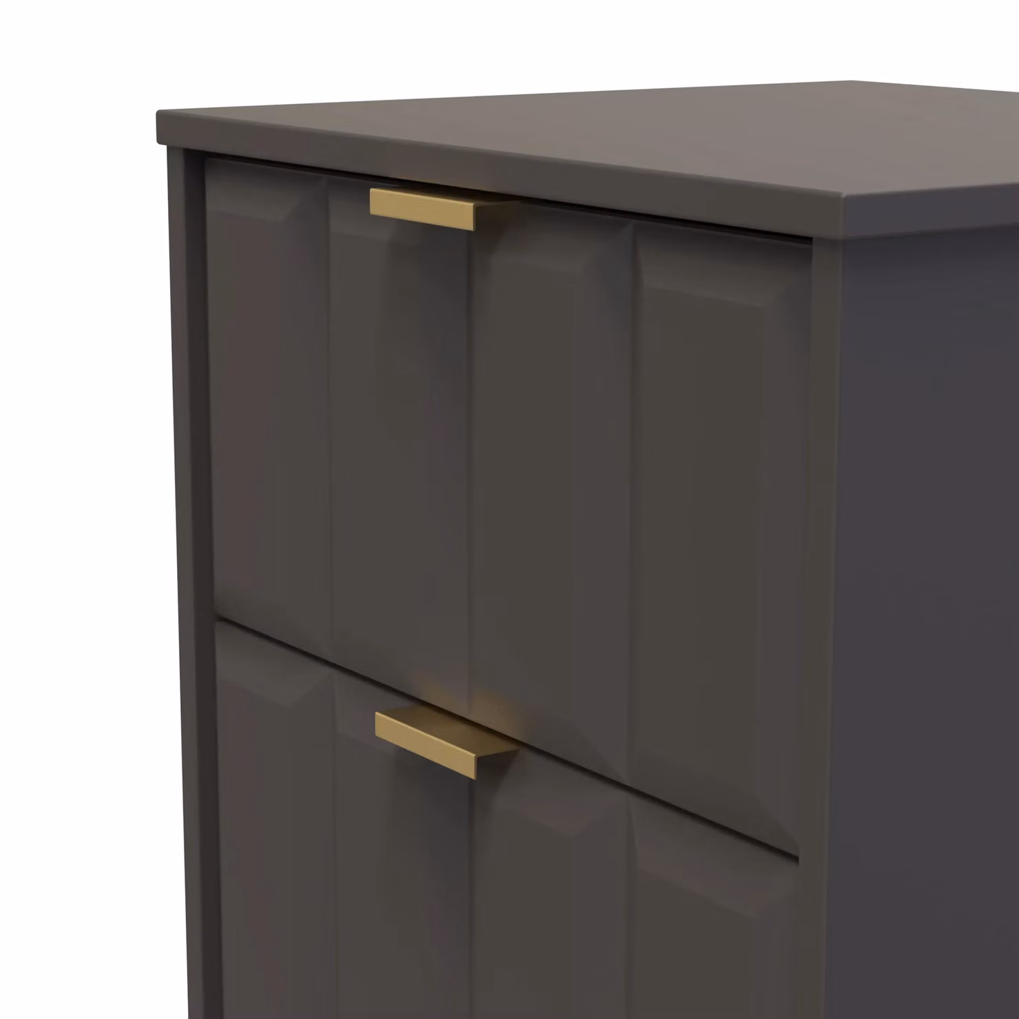 Ready Assembled 2 U Seattle 3 Drawer Bedside Cabinet in Dark Grey – 3
