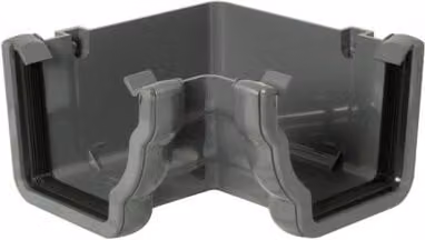 FloPlast Ogee Gutter Internal Angle 90 Degree Anthracite Grey