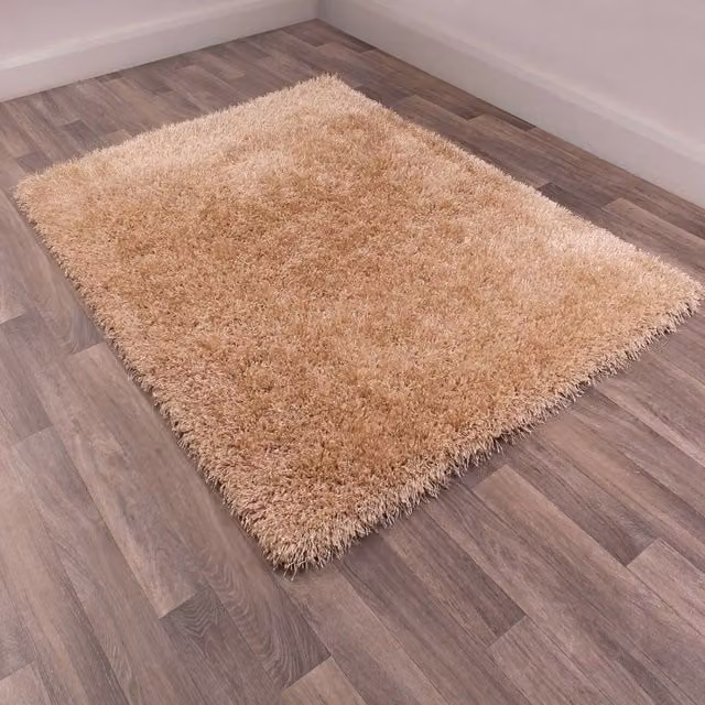 The Rug Shop UK Beige Plain Handmade Easy Care Area Rug W: 180 cm, D: 270 cm