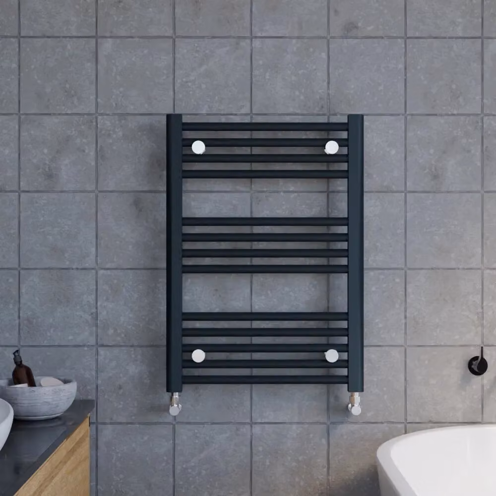 Balterley Anthracite Vertical Towel Rail Radiator, W: 50 cm, H: 70 cm – 2