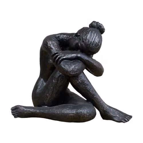 Gifts Direct 2 U Large Sitting Naked Woman Ornament in Black – 1