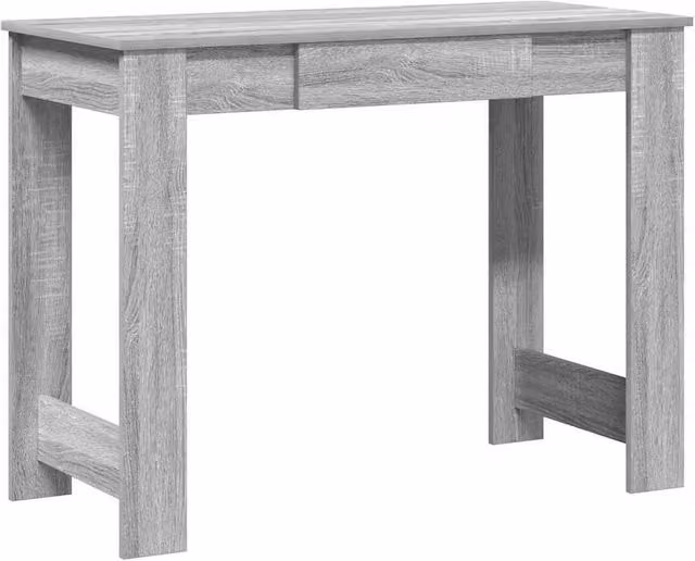 Berkfield Home Writing Desk in Grey Sonoma, W/D/H: 100 x 45 x 75 cm – 1