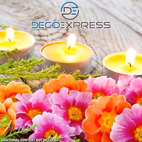 Deco Express Citronella Tealight Candles, Yellow, Pack of 50 – 1