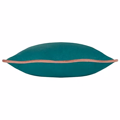 Heya Home Wiggle Reversible Velvet Cushion in Green and Pink, W/D/H: 45 x 45 x 45 cm – 2