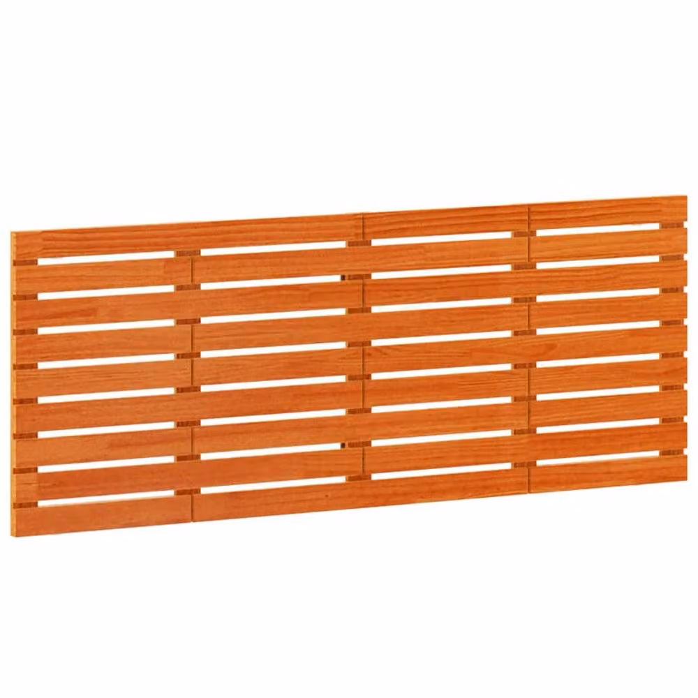Berkfield Home Solid Wood Pine Wall Headboard in Tan, W/D/H: 166 x 3 x 63 cm – 3