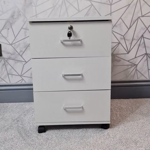 Kelvenix Modern White Matt Wall Mounted Bedroom Cabinet