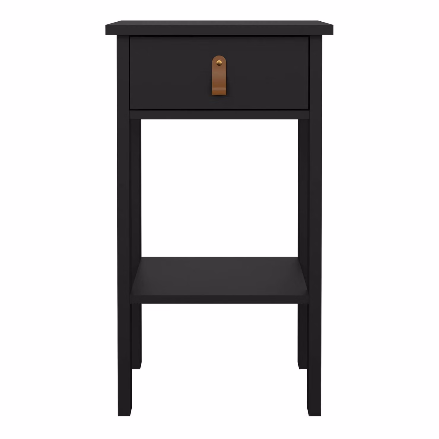 Furniture To Go Barcelona Modern Bedside Table with 1 Drawer in Black – 2