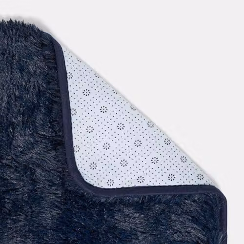 Sienna OHS Fluffy Shaggy Area Rug in Blue, W: 160 cm, L: 230 cm – 6