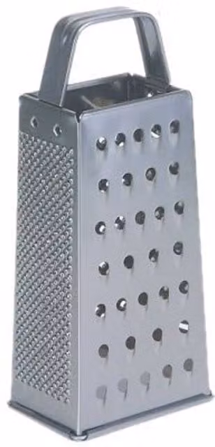 Dexam Stainless Steel Four-Sided Box Grater, Silver, 21 cm