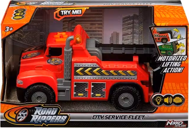 Nikko Red RC Car City Service Fleet Battery Operated Vehicle