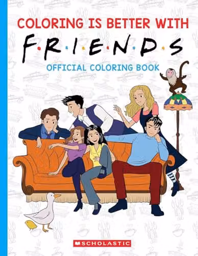 Scholastic Official Friends Colouring Book for Adults, Multicolour