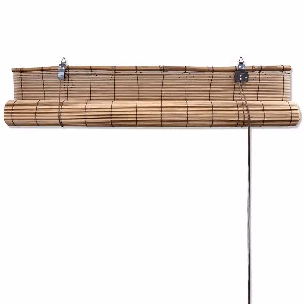 Berkfield Home Bamboo Roller Blinds, 2 Pack, Brown, W: 150 cm, H: 220 cm – 3