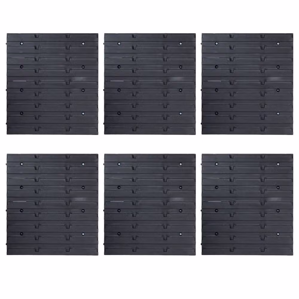Berkfield Home 103 Piece Stackable Storage Bin Kit with Wall Panels in Red and Black – 1