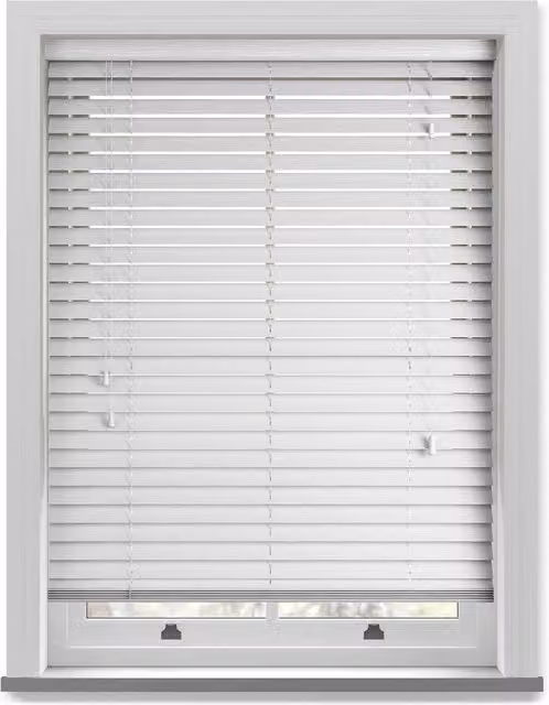 Terrys Made To Measure 50mm White Plastic Venetian Blinds