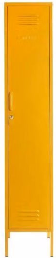 Mustard Made The Skinny Storage Locker in Yellow, W: 46.0 cm, D: 35.0 cm, H: 183.0 cm – 1