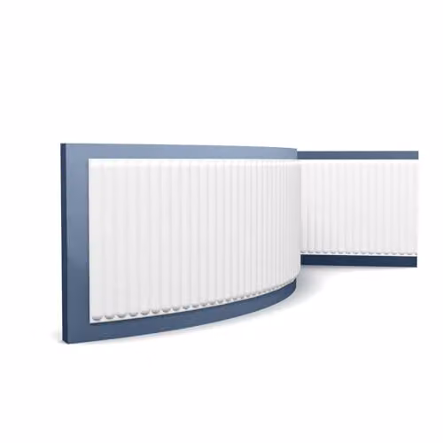 Orac Decor W214F Modern 3D Wall Panel, White Purotouch, W: 40 cm, H: 200 cm, D: 1.5 cm – 1