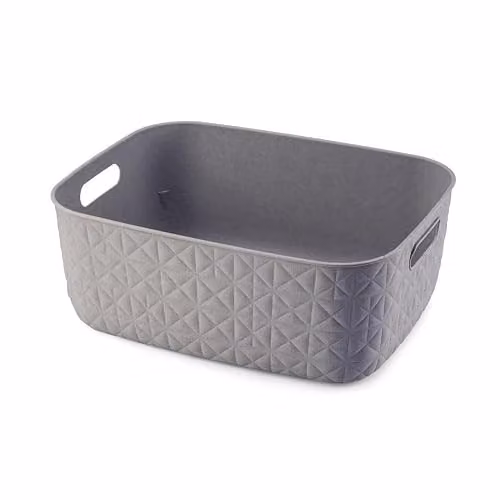 Curver Softex Basket Plastic Storage Organiser 12.5l in Taupe or Grey – 1
