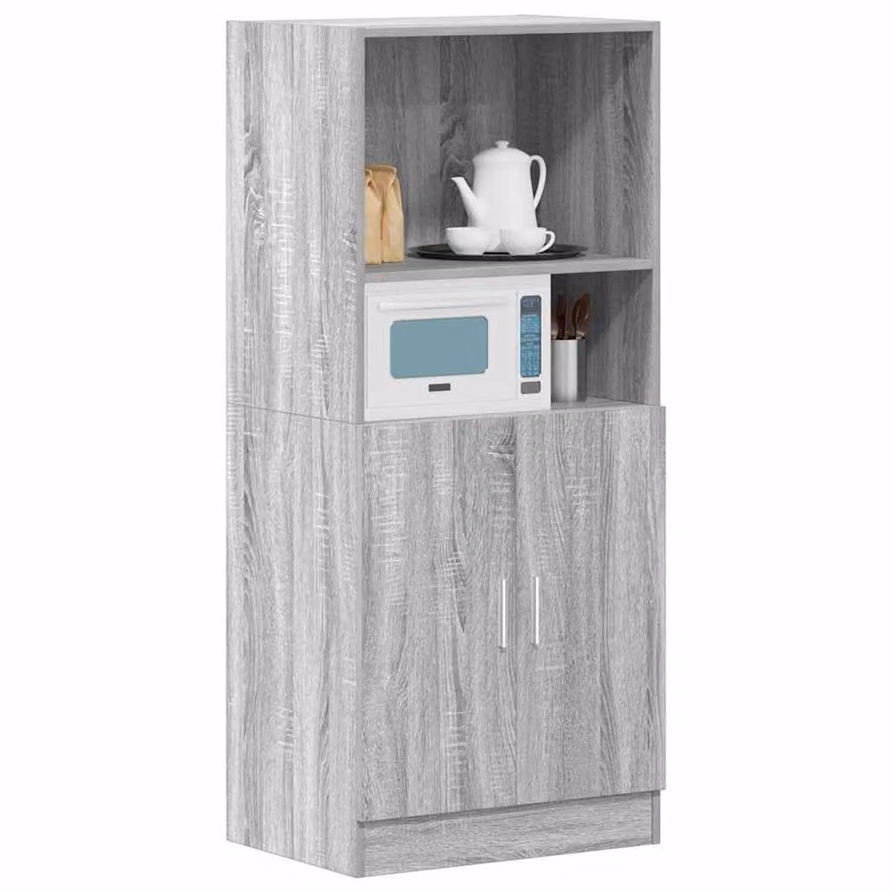 Berkfield Home Grey Sonoma Kitchen Cabinet in Engineered Wood, W: 57 cm, D: 41.5 cm, H: 131.5 cm – 3