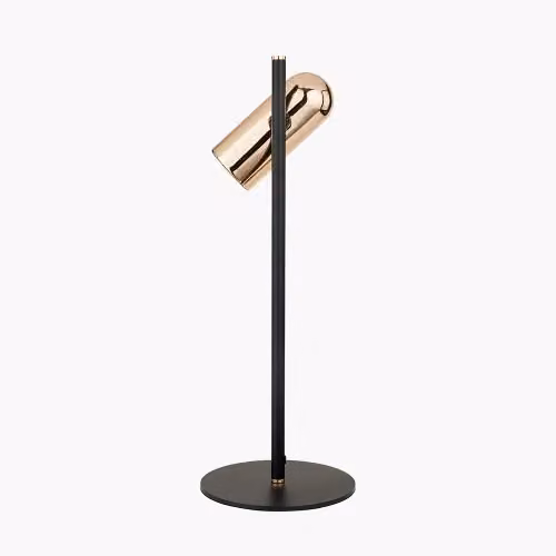 Ruma Modern Metal LED Table Lamp in Black and Gold – 2