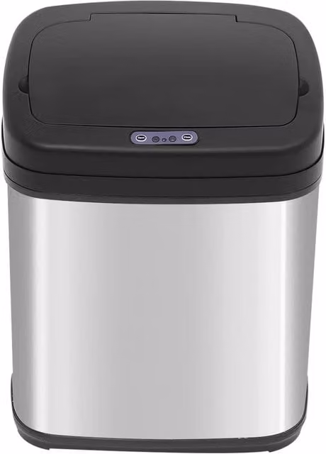 VOGREX 20L Stainless Steel Automatic Sensor Waste Bin in Silver