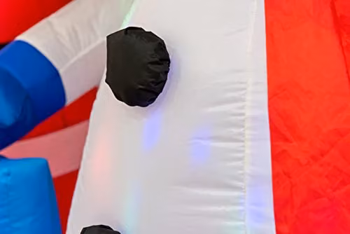 Shatchi 6ft Inflatable Hand Waving Snowman with North Pole Sign Board and Multicolour LED Lights – 4