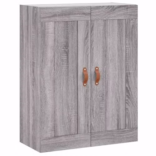 vidaXL Wall Mounted Cabinet in Grey Sonoma, W/D/H: 69.5 x 34 x 90 cm
