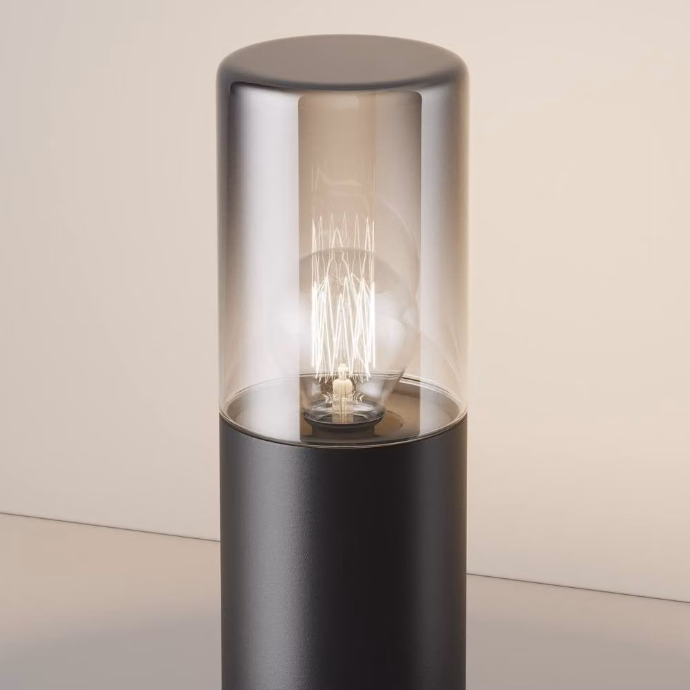 Netlighting Amas Outdoor Pedestal Light in Grey with E27 Socket and IP54 Rating – 2