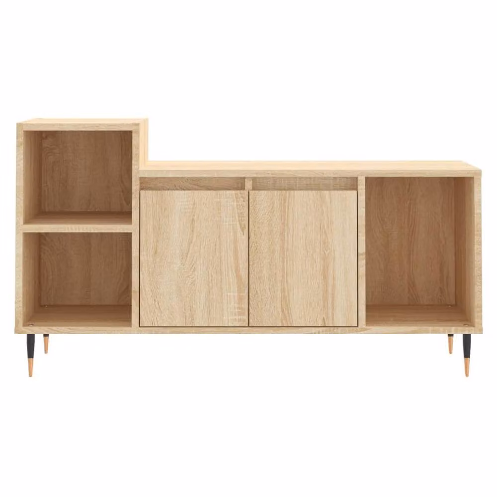 Berkfield Home Sonoma Oak TV Cabinet in Beige, W/D/H: 100 x 35 x 55 cm – 2