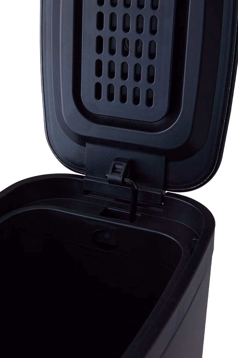 Living and Home 5L Smudge-Resistant Frosted Stainless Steel Soft-Close Foot Pedal Dustbin in Black – 5