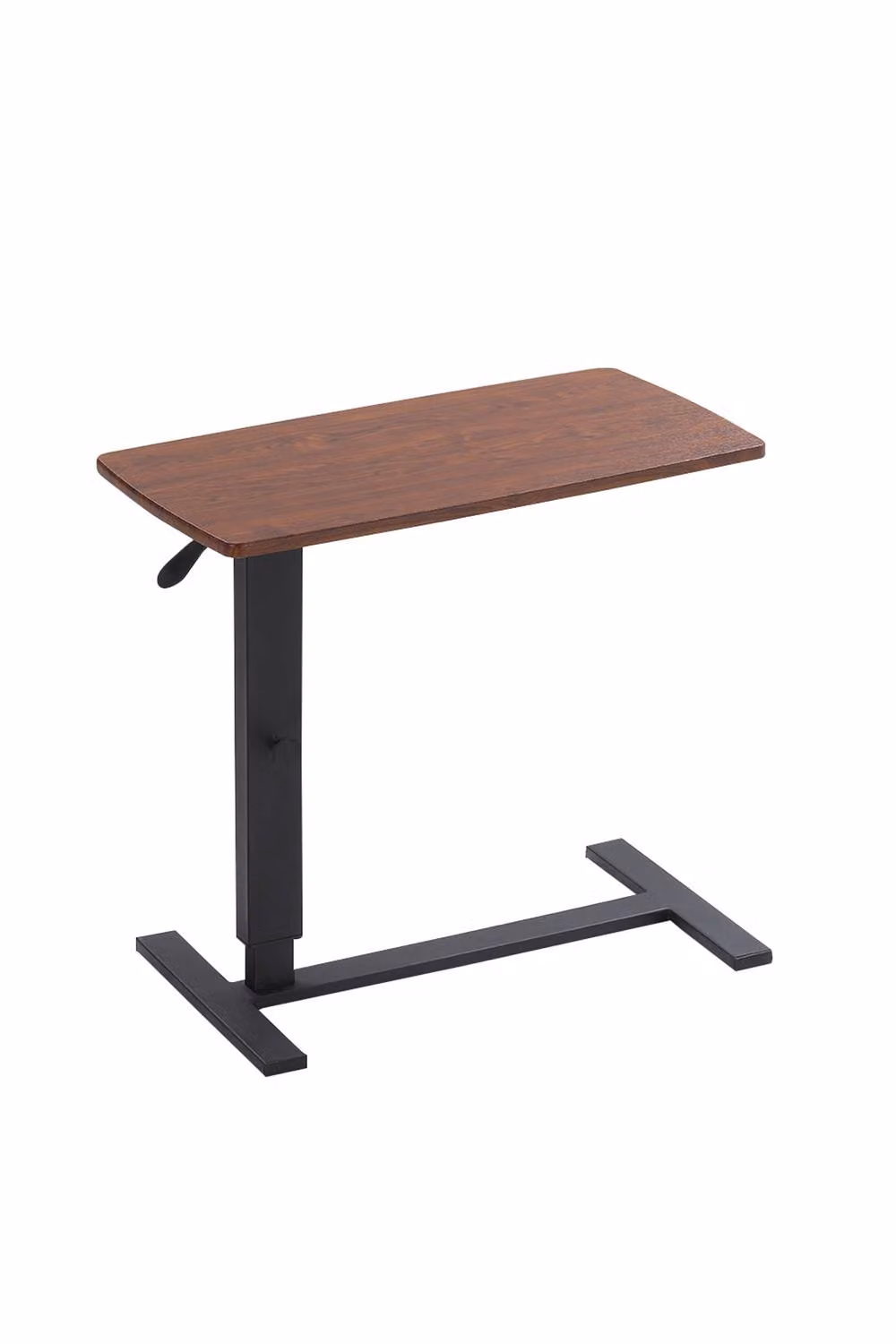 H&O Direct C-shaped Height-Adjustable Portable Overbed Desk in Walnut – 3