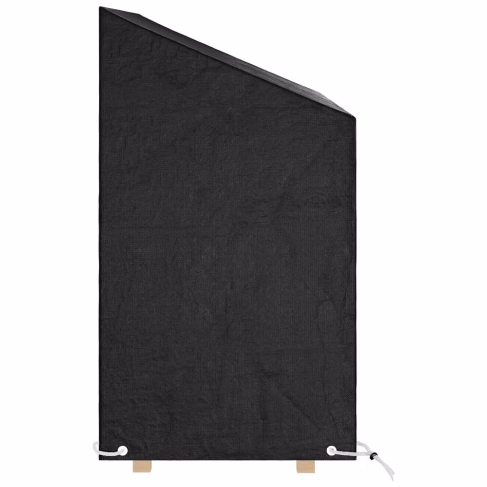 Berkfield Home Water-Repellent Garden Bench Covers, 2 Pack, Black, W: 130 cm, D: 70 cm, H: 70-88 cm – 2